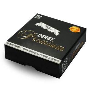 100x Cuchillas Media Hoja Derby Premium