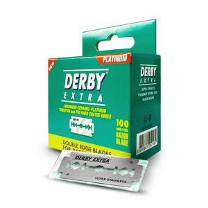 100X Cuchillas Derby Extra Doble Filo (Verde)