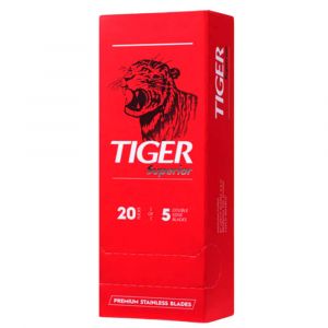 100x Cuchillas de Afeitar Tiger Superior Doble Filo