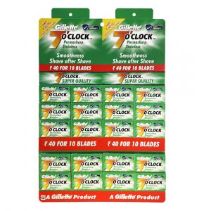 200x Cuchillas de Afeitar Gillette 7 O’clock Permasharp Stainless