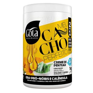 Gota Dorada Crema para Peinar Mi Rizo Perfecto Ora-Pró-Nobis y Caléndula 1kg