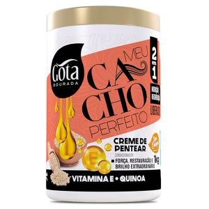 Gota Dorada Crema para Peinar Mi Rizo Perfecto Vitamina E y Quinoa 1kg