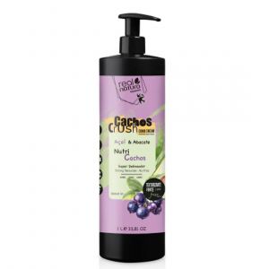 Real Natura Crema para Peinar Rizos Crush Açaí & Aguacate 1000ml