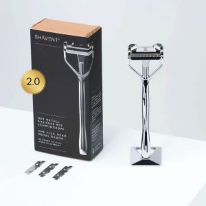 Shavent Maquinilla de Afeitar Single Edge Original 2.0 Magnetic Force Chrome