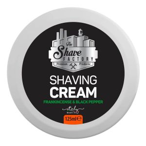 The Shave Factory jabón de afeitar Incienso & Pimienta Negra 125 ml