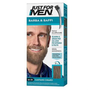 Just For Men Tinte para Barba y Bigote Castaño Claro M-25