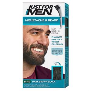 Just For Men Tinte para Barba y Bigote Castaño Oscuro M-45